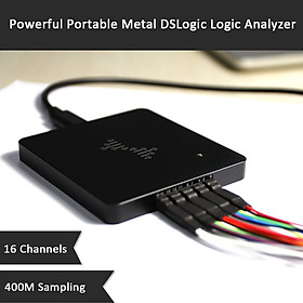 Powerful Portable Metal DSLogic Logic Analyzer 16 Channels 400MHz Sampling USB-based Debugging Logic Analyzer
