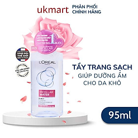 Nước Tẩy Trang L'Oreal Paris Cho Mọi Loại Da 3-in-1 Loreal Micellar Water Da Dầu Da Nhạy Cảm Da Khô