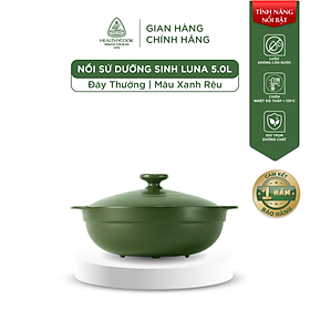 Mua Nồi Sứ Dưỡng Sinh Minh Long Healthy Cook Healthy Cook - Luna 5.0 L - Dùng Cho Bếp Gas  Bếp Hồng Ngoại