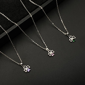 Dây Chuyền Bạc Nữ Cỏ 4 Lá May Mắn Bạc Hiểu Minh DMD561