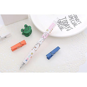 Bút Gel Bấm Hình Con Vật Đáng Yêu Mực Đen 0,5mm Dễ Thương H169