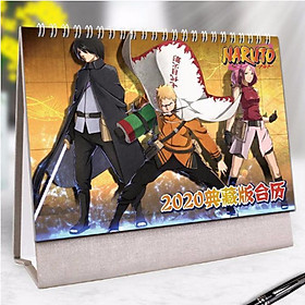 (Lịch 2020) Lịch Naruto in ảnh đẹp anime chibi idols lịch để bàn tặng ảnh thiết kế Vcone