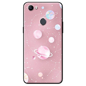 Ốp in cho Oppo F7 Họa Tiết Nền Hồng - Hàng chính hãng