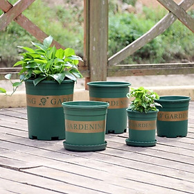 Mua Châu nhựa Monrovia - cao 20cm - đường kính 20cm - Cây giả  hoa lụa Decor trang trí nhà cửa