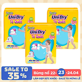 Combo 3 Tã Quần Unidry Ultra Jumbo XL62 (62 Miếng)