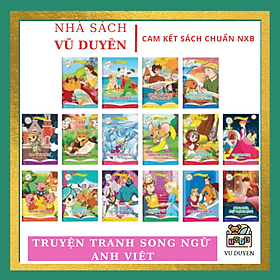 Sách - Tranh truyện cổ tích thiếu nhi chọn lọc song ngữ Việt Anh set 20