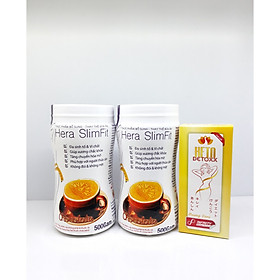 COMBO 2 HỘP SỮA HERA SLIMFIT HỖ TRỢ GIẢM CÂN (500 GRAM) - TẶNG KÈM 1 HỘP SINH TỐ KETO DETOX - HỖ TRỢ BỔ SUNG 28 LOẠI VITAMIN, KHOÁNG CHẤT VÀ CHẤT XƠ - BỔ SUNG NĂNG LƯỢNG THIẾT YẾU CHO CƠ THỂ - KHÔNG GÂY MỆT MỎI