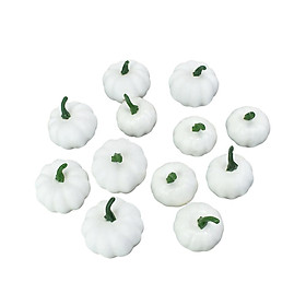 12x Fake Pumpkins Model Mini Simulation Pumpkins Model Foam Artificial Pumpkins Halloween Foam Props for Halloween Party Fall