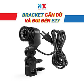 Mua Bracket gắn dù và đui đèn E27 chụp sản phẩm  phù hợp với mọi loại chân đèn