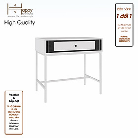 [Happy Home Furniture] TAKO, Bàn làm việc 2 ngăn kéo - chân sắt , 80cm x 50cm x 75cm ( DxRxC), BAN_074