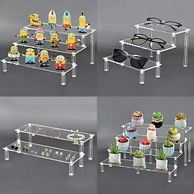 20x10x5cm,1-5 tầng,10 màu sắc, Kệ/giá đỡ Mica trưng bày Nhân Vật, Cupcake, Mỹ Phẩm, Nước Hoa, Trang Sức