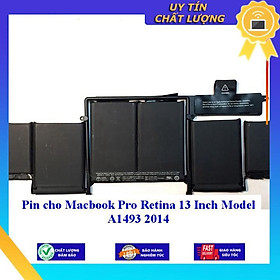 Pin cho Macbook Pro Retina 13 Inch Model A1493 2014 - Hàng Nhập Khẩu New Seal