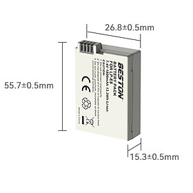 Bộ Pin LP-E8 1800mAh + Sạc Beston Dùng Cho Máy Ảnh Canon EOS 550D 600D 650D 700D Kiss X4 X5 X6i - Hàng nhập khẩu