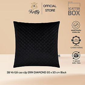 Mua Scatter Box Vỏ Gối cao cấp nhập khẩu Ireland Anh Quốc ERIN DIAMOND Màu đen kích thước 50 x 50 cm