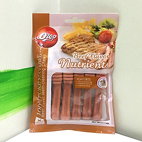 Xương Gặm Đồ Chơi Có Thể Ăn Được Orgo – Bịch 90g 5 Thanh - Dành Cho Chó Giúp Làm Sạch Răng Và Thơm Miệng Hình Bàn Chải Ngộ Nghĩnh 3 Vị Bò, Sữa Và Bạc Hà Xudapet – XBC01