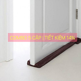Mua Combo 5 cặp thanh chắn khe cửa (ron chắn khe cửa) chống thoát hơi máy lạnh  máy điều hòa + tặng vỏ nhựa dẻo bao sổ hộ khẩu