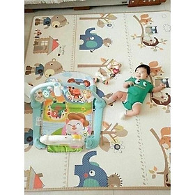 Thảm xốp 2 mặt XPE gấp gọn 1m8 x 2m hình dễ thương cho bé