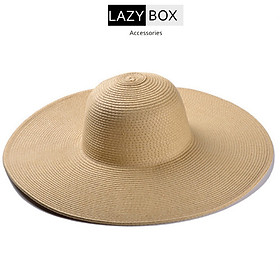 Mũ cói đi biển vành siêu rộng, nón cói thời trang
