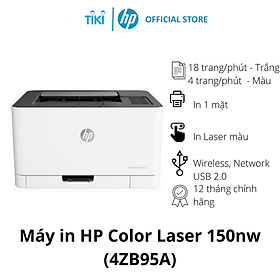 Máy in màu HP Color Laser 150nw InWifi,1Y WTY4ZB95A  Hàng chính hãng