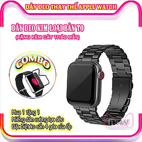 Mua Dây đeo kim loại bản to dành cho Apple Watch 7/6/5/4/3/2/1 size 38/40/41/42/44/45 - nhiều màu