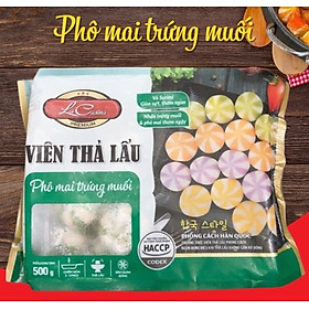 [GIAO HCM] VIÊN SURIMI BÁNH BAO THẢ LẨU PHÔ MAI TRỨNG MUỐI 500G