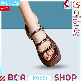 Sandal bánh mì nữ 4 phân RO651 ROSATA tại BCASHOP thiết kế trẻ trung, năng động và độc đáo thể hiện cá tính cô nàng