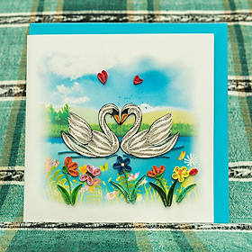 Thiệp Giấy Xoắn Tình Yêu - CNL1505