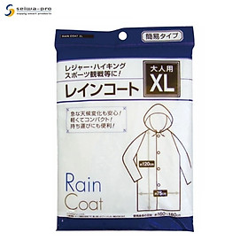 Áo mưa người lớn Seiwa-Pro,	thiết kế dạng áo khoác choàng kín cùng tay cánh dơi rộng rãi không vướng víu khi chạy xe - nội địa Nhật Bản
