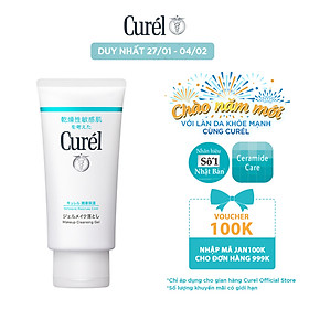 Gel Tẩy Trang Cấp Ẩm Chuyên Sâu Curel Intensive Moisture Care Makeup Cleansing Gel (130g)