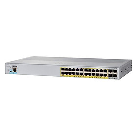 Hình ảnh Thiết Bị Chuyển Mạch Switch Cisco WS-C2960L-24PQ-LL - Hàng Nhập Khẩu