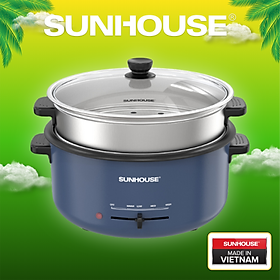 Lẩu điện hấp 3.5L SUNHOUSE SHD4524 - Hàng chính hãng bảo hành 12 tháng trên toàn quốc