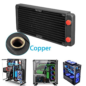 240mm Copper Computer PC Water Cooling Radiator Cooler Tool For CPU GPU Heatsink