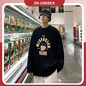  Áo thun tay dài form rộng unisex - áo sweater Naliee