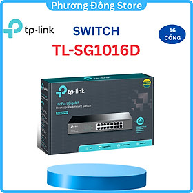 TP-Link TL-SG1016D - Switch Lắp Tủ/Để bàn 16 Cổng Tốc Độ Gigabit - Hàng Chính Hãng