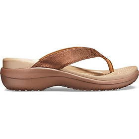 Dép Kẹp Thời Trang Nữ Crocs Màu Nâu 205782-860