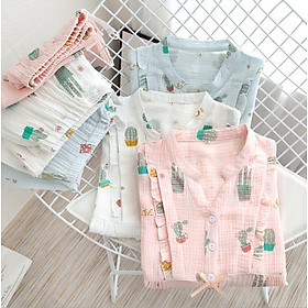 Bộ Đồ Bầu Và Cho Con Bú, Pijama Sau Sinh Azuno AZ2309 Chất Đũi Mềm Mại, Có Khe Mở Ngực Hàng Cao Cấp Cho Mẹ - XL(70-80kg)) - Hồng