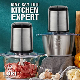 Máy Xay Thịt Đa Năng Cối 2L Inox 304,+Lưỡi Dao Thép Không Gỉ,Say Sinh Tố Thịt, Cá, Rau,Hoa Quả