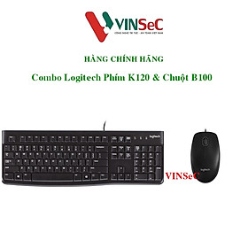 Mua Bộ bàn phím Logitech K120 + chuột Logitech B100 - Hàng chính hãng