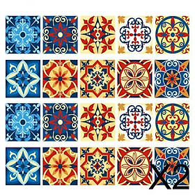 2x20x Adhesive Square Wall Tile Floor Wall Paper Sticker Decal Home Decor  3#