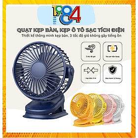 Quạt mini để bàn hoặc kẹp bàn xoay 360 độ chân usb ml-f168