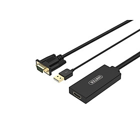 Cáp chuyển VGA sang HDMI có âm thanh Unitek Y-8711 Hàng chính hãng