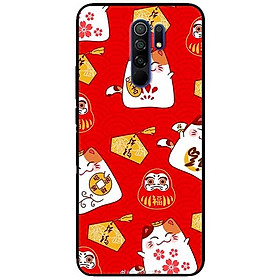 Ốp lưng dành cho Xiaomi Redmi 9 mẫu Họa Tiết Mèo Đỏ