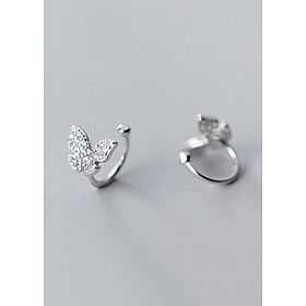 Bông Tai Nữ  Bông Tai Nữ Bạc S925 Cánh Bướm B2485 - Bảo Ngọc Jewelry