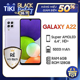Điện thoại Samsung Galaxy A22 (6GB/128GB) - Hàng chính hãng-...