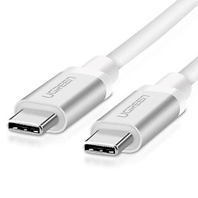 Mua Ugreen UG10678US161TK 1M màu Trắng Dây USB Type-C truyền dữ liệu và sạc mạ Nikel đầu nhôm - HÀNG CHÍNH HÃNG