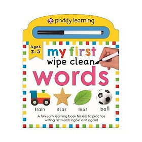 Hình ảnh Priddy Learning: My First Wipe Clean Words : A Fun Early Learning Book