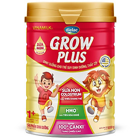 HỘP SỮA BỘT  VINAMILK DIELAC GROW PLUS 1+ 900G (CHO TRẺ TỪ 1 - 2 TUỔI)