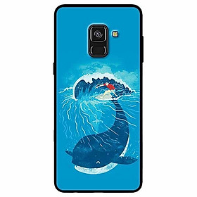 Ốp lưng dành cho Samsung A8 2018 mẫu Ván Cá Voi