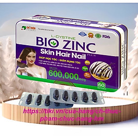 Viên uống Bio Zinc, hộp 60 viên, làm đẹp da, móng, tóc