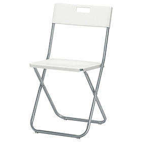 Ghế gấp màu trắng GUNDE Folding chair white IKEA